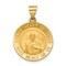 14K Yellow Gold Sacred Heart of Jesus Medal Pendant Jewerly 22.8mm x 16.2mm